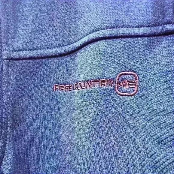 Free Country Men's Blue Size Large Soft Shell Hooded Jacket - Picture 3 of 9